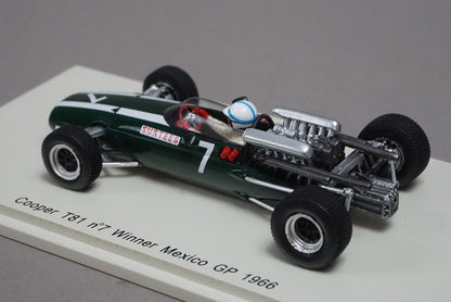 1:43 SPARK S3521 Cooper T81 Mexican GP 1966 Winner #7 John Surtees