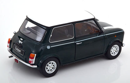 KKDC120051R KK scale 1:12 MINI COOPER 1990 Dark Green / White RHD