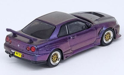 [ Back-order ]  INNO Models IN64-R34GTT-IMX22 1:64 Skyline R34 GTT Magic Purple 2022 model car