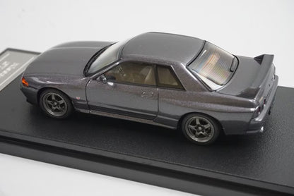1:43 HPI 8157 Nissan Skyline GT-R (R32) Gun Gray Metallic model car