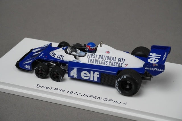 1:43 SPARK ROMU038 Tyrrell P34 1977 Japan GP P.Depailler #4 model car