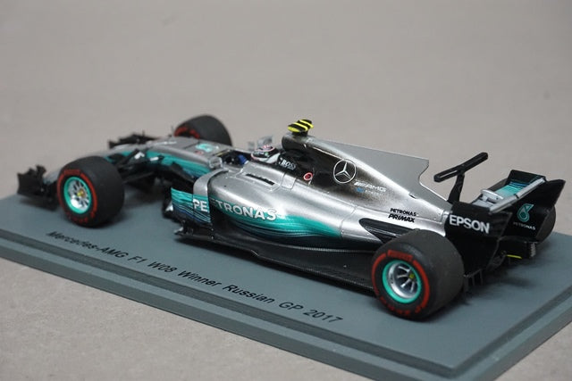 1:43 SPARK S5031 Mercedes AMG F1 W08 Russian GP 2017 Winner #77 Valtteri Bottas