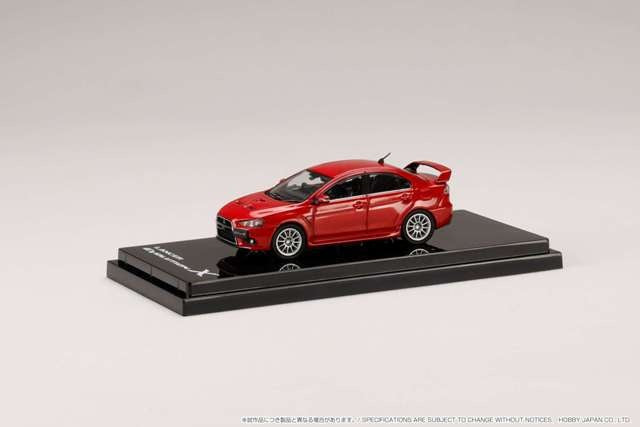 HJ641053AR Hobby JAPAN 1:64 Mitsubishi Lancer Evolution 10 Red Metallic