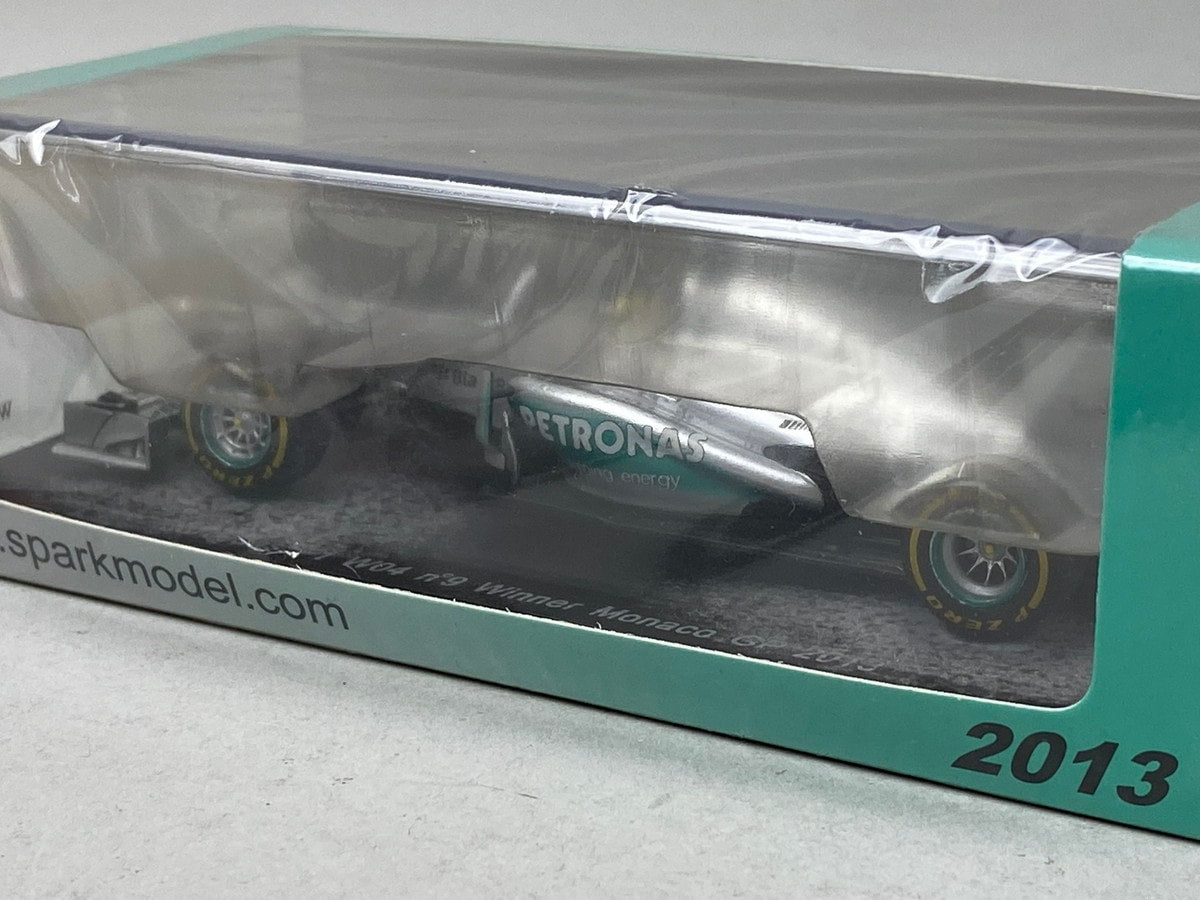 1:43 SPARK S3067 Mercedes F1 W04 Monaco GP Winner Nico Rosberg 2013 #9