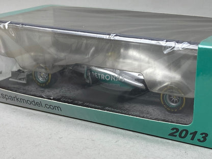 1:43 SPARK S3067 Mercedes F1 W04 Monaco GP Winner Nico Rosberg 2013 #9