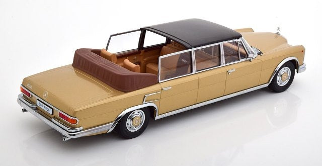 KKDC181183 KK scale 1:18 Mercedes 600 W100 Landaulet 1964 Gold