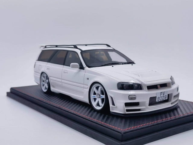 [ Pre-order ] Peako 1:18 Scale Nissan Stagea GTR R34 260RS Wagon in White