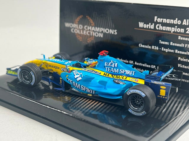 1:43 MINICHAMPS 436060001 Renault F1 Team R26 2006 World Champion #1 F.Alonso model car