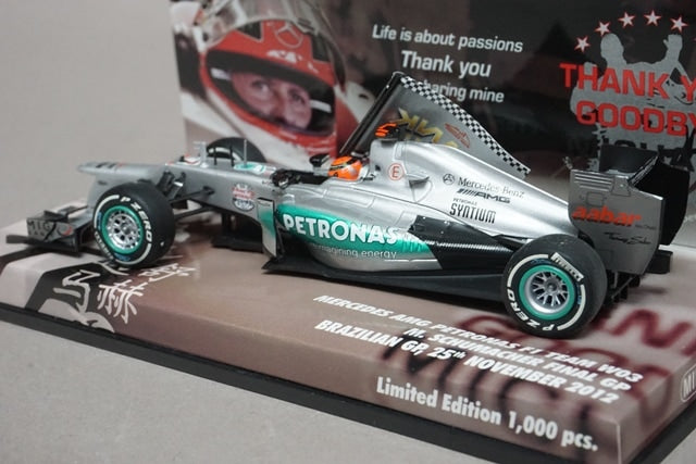 1:43 MINICHAMPS 413120407 Mercedes AMG Petronas F1 W03 2012 #7 M. Schumacher