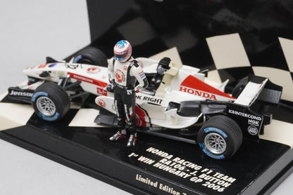 1:43 MINICHAMPS 400060112 Honda Racing F1 Team RA106 Hungarian GP 2006 #12 model car
