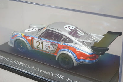 1:43 EBBRO 43535 Porsche 911 RSR Turbo Le Mans 1974 #21 Silver