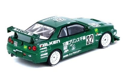 IN64-R34-PCFAL INNO MODELS 1:64 Nissan Skyline GT-R (R34) #32 "PRINCE CHIBA FALKEN" Super Taikyu 1999 Class 1 Winner