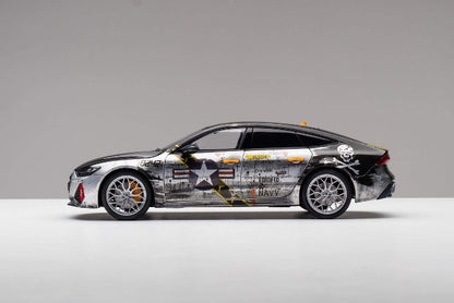 KENGFai 1:18 Audi RS7 C8 Vossen HF2 wheels Jolly Roger VFA-103 specs