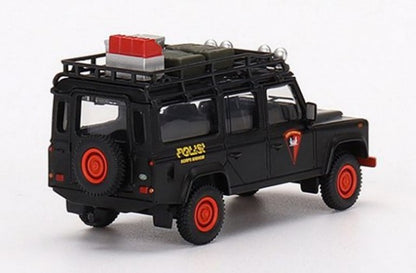 [ Back-order ] TSM MINI-GT MGT00522-R 1:64 Land Rover Defender 110 Indonesian National Police Mobile Brigade RHD Indonesia Exclusive model car
