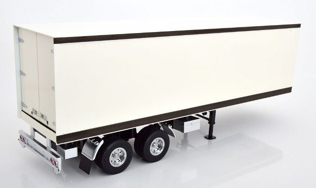 RK180163 ROAD KINGS 1:18 Truck Trailer White/Black