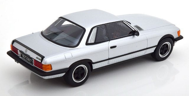 KKDC180891 KK scale 1:18 Mercedes 500 SLC 6.0 AMG C107 1985 Silver/Matte Black