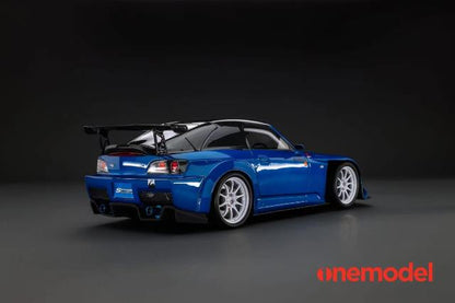 [ Pre-order ] 23A03-03 onemodel 1:18 Honda S2000 Spoon Street Carbon Bonnet Version Blue