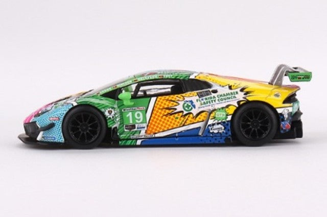 MGT00552-L TSM MINI-GT 1:64 Lamborghini Huracan GT3 EVO IMSA Daytona 24h 2020 #19 GEAR Racing LHD