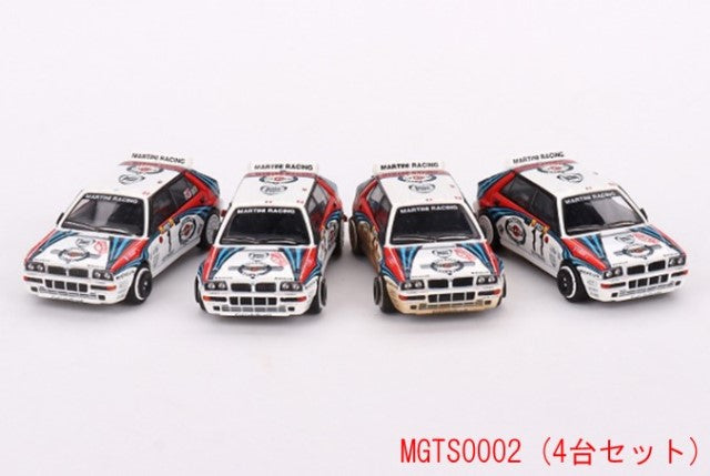 MGTS0002 TSM MINI-GT 1:64 Lancia Delta HF Integrale Evoluzione Monte Carlo Rally 1992 LHD 4Set