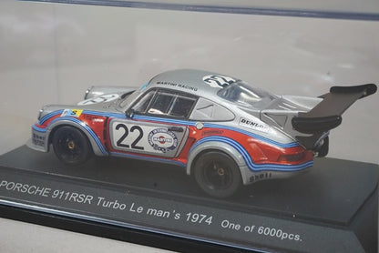 1:43 EBBRO 43536 Porsche 911 RSR Turbo Le Mans 1974 #22 Silver