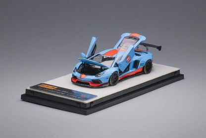 PGM-640410-1 PGM 1:64 Lamborghini LBWK Aventador LP700-4 LB700 Full Open Model GULF Square Base