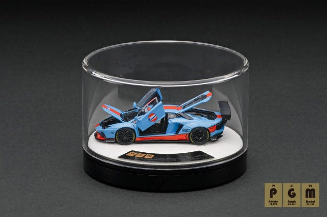 PGM-640410-2 PGM 1:64 Lamborghini LBWK Aventador LP700-4 LB700 Full open/close model GULF round pedestal Luxury