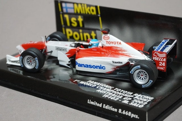 1:43 MINICHAMPS 400020124 Toyota TF102 Australian GP 2002 #24 M.Salo