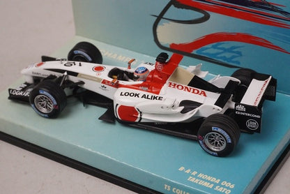 1:43 MINICHAMPS 518044310 BAR Honda 006 #10 Taku Sato