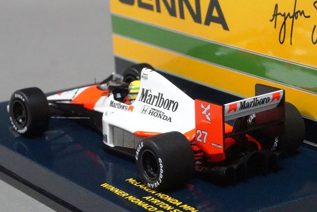 1:43 MINICHAMPS 547904127 McLaren Honda MP4/5B Monaco GP 1990 Winner #27 A.Senna Marlboro