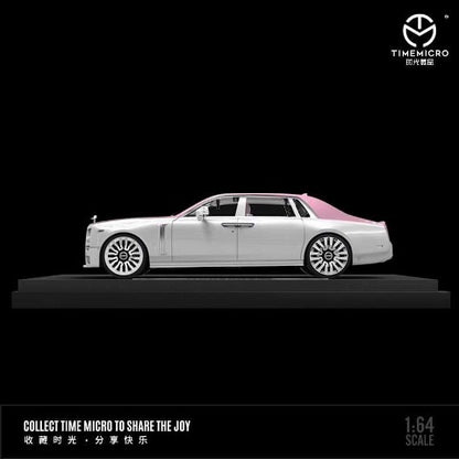 TM Time Micro 1:64 Rolls Royce Phantom RR VIII White/Pink