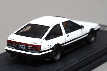 1:43 ignition model IG0484 Toyota Sprinter Trueno(AE86) 3 door GT Apex White / Black