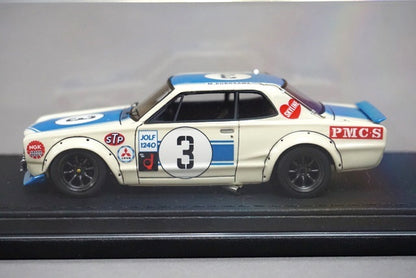 1:43 ignition model IG0167 Nissan Skyline 2000GT-R (KPGC10) 1971 Fuji Masters 250km #3