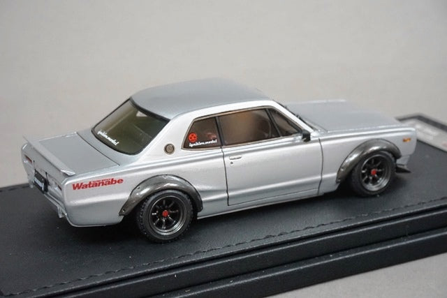 1:43 ignition model IG1601 Nissan Skyline 2000 GT-R KPGC10 Silver