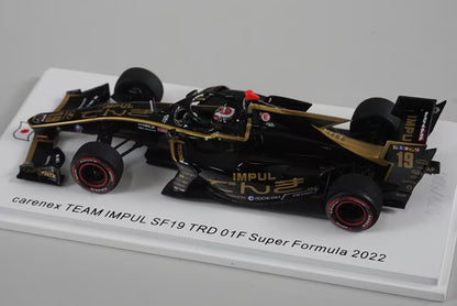1:43 SPARK SJ120 SF19 carenex team IMPUL TRD001F Super Formula 2022 #19 Yuhi Sekiguchi