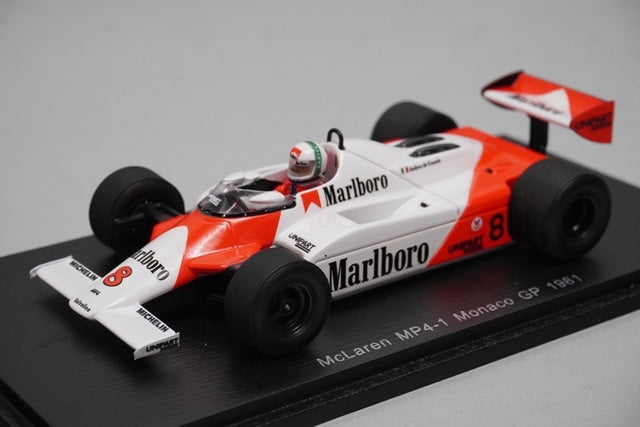 1:43 SPARK S4301 McLaren MP4-1 Monaco GP 1981 #8 Andrea De Cesaris Marlboro