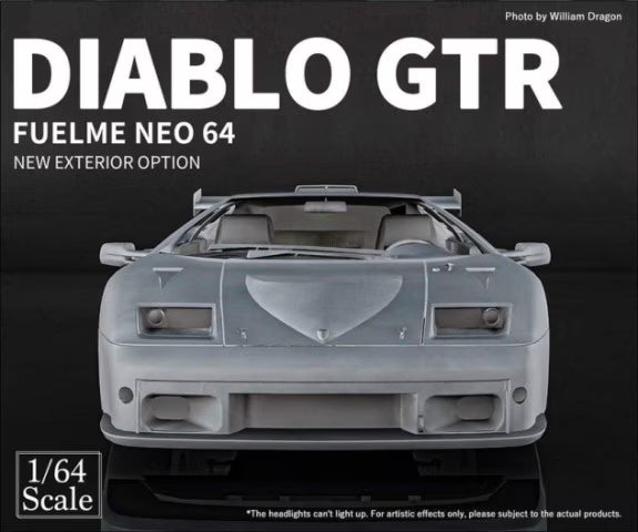 FUELME MODELS 1:64 Lamborghini Diablo GTR White
