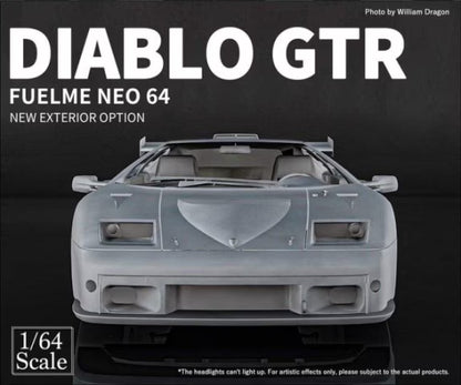 FUELME MODELS 1:64 Lamborghini Diablo GTR White – Boost Gear - GLOBAL