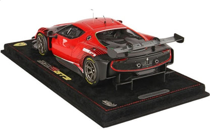 P18225A BBR 1:18 Ferrari 296 GT3 2022 with clear case model car