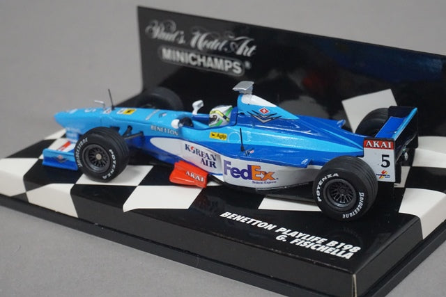 1:43 MINICHAMPS 430980005 Benetton Playlife B198 1998 #5 G.Fisichella