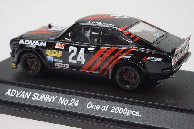 1:43 EBBRO ER-502 ADVAN Sunny TOMEI #24 Black x Red Excite Racing Series