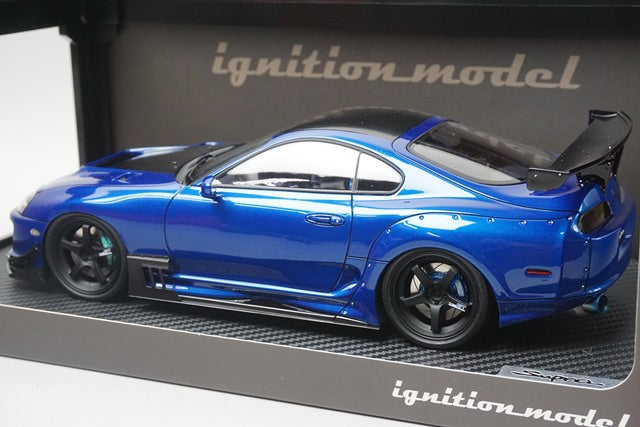 1:18 ignition model IG1354 Toyota Supra JZA80 RZ Blue model car