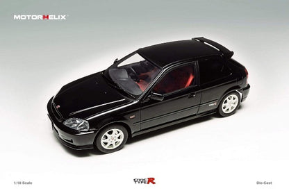 M85003 MH MOTORHELIX 1:18 Honda Civic Type R EK9-120 Later Fully Retractable Starlight Black Pearl