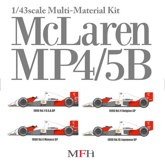 K546 Model Factory HIRO 1:43 McLaren MP4/5B Ver.A 1990 USA GP / Monaco GP Multi-Material Kit