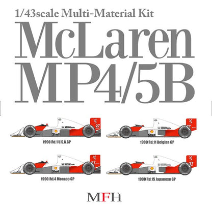 K546 Model Factory HIRO 1:43 McLaren MP4/5B Ver.A 1990 USA GP / Monaco GP Multi-Material Kit