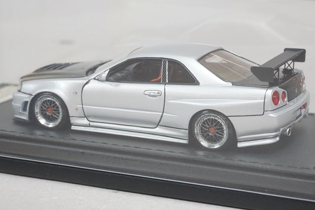 1:43 ignition model IG0605 Nissan NISMO R34 GT-R Z-tune Silver model car