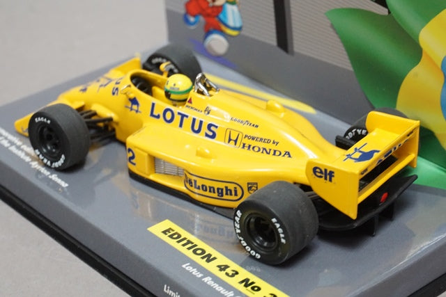 1:43 MINICHAMPS 540431502 Lotus Renault 99T A. Senna 1987 #12 ASC No.31 15 years after death