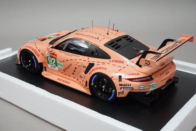 1:18 SPARK 18S393 Porsche 911 RSR LMGTE 24h LM 2018 Winner #92