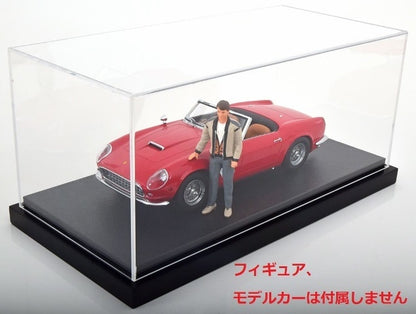 JC-L18BK Jewel Cases 1:18 Scale Acrylic Display Case with Leather Base (Size: Approx. 35.5 x 17 x 15.8cm) Black