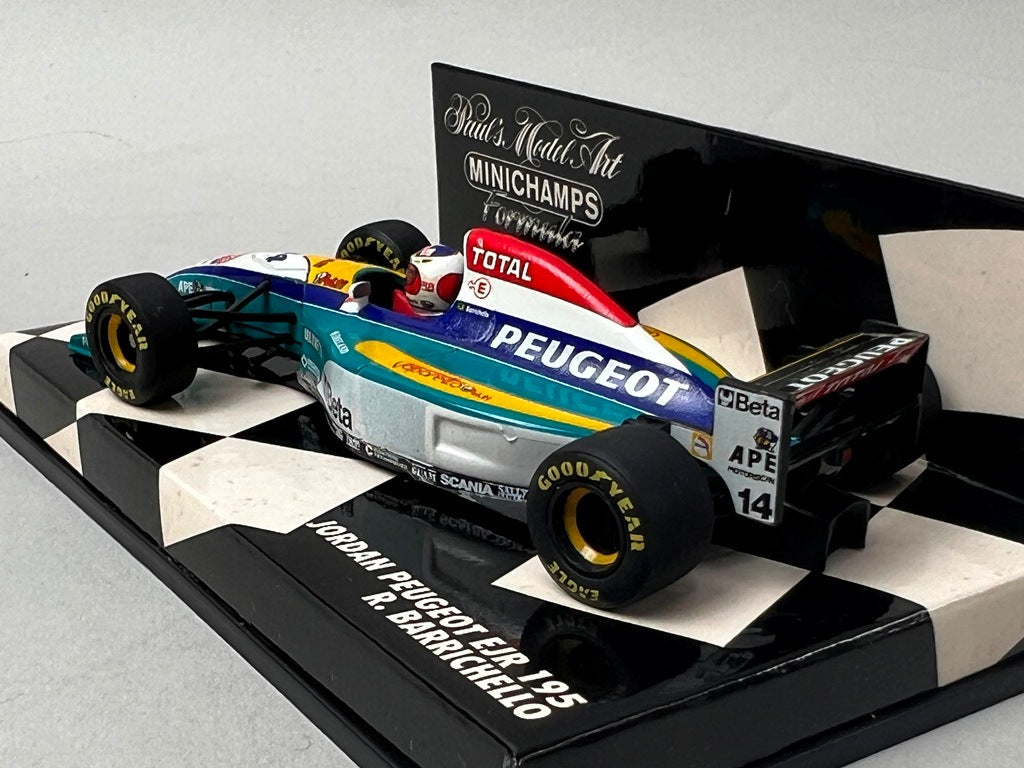 1:43 MINICHAMPS 430950014 Jordan Peugeot EJR 195 #14 R.Barrichello model car