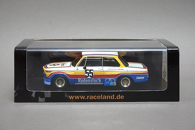 1:43 SPARK RS1410 Raceland Special Order BMW Schnitzer Rodenstock DRM Hockenheimring 1976 #55